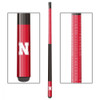 13-5010, Nebraska, Cornhuskers, ,Billiard, pool, 2-piece, 2 pc, Cue, Fiberglass, Maple, NCAA, Imperial