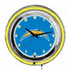 655-1036, LA, Los Angeles, Chargers, 14", Neon, Clock, NFL, Imperial, Logo, FREE SHIPPING