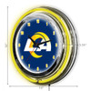 655-1039, LA, Los Angeles, Rams, 14", Neon, Clock, NFL, Imperial, Logo, FREE SHIPPING