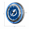 655-4029, TB, Tampa Bay, Lightning, 14", Neon, Clock, NHL, Imperial, Logo, FREE SHIPPING,