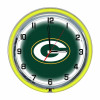 656-1001, GB, Green Bay, Packers, 18", Neon, Clock, NFL Imperial, Logo, FREE SHIPPING