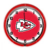 656-1006, KC, Kansas City, Chiefs 18", Neon, Clock, NFL, Imperial, Logo, FREE SHIPPING