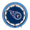 656-1028, Tenneessee, TN,  Titans, 18", Neon, Clock, NFL, Imperial, Logo, FREE SHIPPING