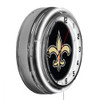 656-1031, New Orleans, NO, NOLA, Saints, 18", Neon, Clock, NFL, Imperial, Logo, FREE SHIPPING