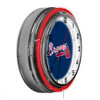 656-2010, Atlanta, ATL, Braves, 18", Neon, Clock, MLB, Imperial, Logo, FREE SHIPPING