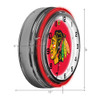 656-4002, Chicago, Blackhawks, 18", Neon, Clock, NHL, Imperial, Logo, FREE SHIPPING,