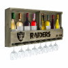 627-1010, 720801000448, LV, Las Vegas, Raiders,  Reclaimed, Wood, Bar, Hanging, Back Bar, Shelf, NFL