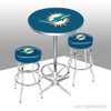 Miami Dolphins 27" Chrome Pub Table