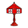 359-3015, Ohio State, OS,  Buckeyes, 21", Glass, Table, Lamp, FREE SHIPPING, NCAA, Imperial