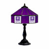 359-3049, New York, NY, NYU, Violets, University, 21", Glass, Table, Lamp, FREE SHIPPING, NCAA, Imperial