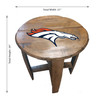 629-1003, Denver, Broncos, Den, Bourbon, Oak, Barrel, Side, Table, FREE SHIPPING, NFL, Imperial