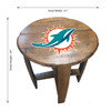 629-1008, Miami, Dolphins, MIA, Bourbon, Oak, Barrel, Side, Table, FREE SHIPPING, NFL, Imperial