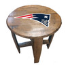 629-1011, New England, Patriots, NE, Pats, Bourbon, Oak, Barrel, Side, Table, FREE SHIPPING, NFL, Imperial