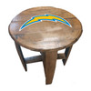 629-1036, Los Angeles, Chargers, LA,  Bourbon, Oak, Barrel, Side, Table, FREE SHIPPING, NFL, Imperial