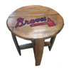 629-2010, Atlanta, Braves, ATL,, Oak, Whiskey, Bourbon, Barrel, Table, Side, FREE SHIPPING, MLB, Imperial