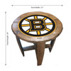 629-4001, Boston, Bruins, Oak, Whiskey, Bourbon, Barrel, Side, Table, FREE SHIPPING, NHL. Imperial