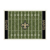 520-5031, New Orleans, Saints, NO, NOLA,, 4'x6', Homefield, Rug, Stainmaster. NFL, Imperial