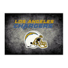 526-5036. Los Angeles, LAC, Chargers, 6'X8', Distressed, Rug, GB, NFL, Imperial