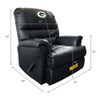 503-5001, Green Bay, GB, Packers, Sports, Leather, Faux, Recliner, Comfortable, NFL, Imperial, 720801535012
