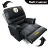 503-5004, Pittsburgh, PIT, Steelers , Sports, Leather, Faux, Recliner, Comfortable, NFL, Imperial, 720801535043