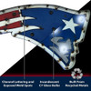 720801511115, 545-1011, New England, NE, Pats, Patriots, Logo, Lighted, Recycled, Metal, Light, Sign, Imperial, NFL