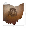 720801105758, 596-3015, OSU, Ohio State, Buckeyes, Wood, Wooden, Magnetic,  Keyholder, Key, Rack, MLB, Imperial