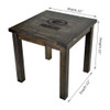 720801903965, 587-5001, Green Bay, GB, Packers, Reclaimed, Side, Table, Imperial, NFL