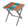 544-1008, 720801544083,Miami, MIA, Dolphins, Folding, Adirondack, Wooden, Side, Table, NFL, Logo, Imperial