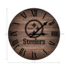 Pittsburgh, Steelers, PIT, 16", Rustic, Clock, Imperial, NFL, 720801138374, 660-1004