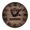 Las Vegas, Raiders, LV, Oakland,16", Rustic, Clock, Imperial, NFL, 720801138398, 660-1010