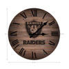 Las Vegas, Raiders, LV, Oakland,16", Rustic, Clock, Imperial, NFL, 720801138398, 660-1010