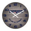 New England Patriots, NE, Pats,  16", Weathered, Clock, Imperial, NFL, 720801138541,  661-1011