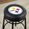 720801113111, 665-1004, Pittsburgh, PIT, Steelers, PIT, 30", Bar, Stool, Black, Swivel, Counter, Height