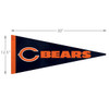 695-1019, Chicago Bears, 30", Wood, Felt, Pennant,720801315454, Imperial, NFL