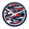 572-1011, NE, New England, Pats, Patriots, Modern, Abstract Design, Clock, 720801080116, Imperial, NFL