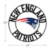 New England Patriots 24" Wrought Iron Wall Art