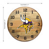 630-1007, Minnesota, Vikings, MIN, 720801000251, Oak, Barrel, Clock, Kentucky, oak charred, whiskey, top, NFL