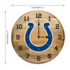 Indianapolis Colts 21" Oak Barrel Clock