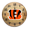 630-1023, Cincinnati, Bengals, CIN,  720801904177, Oak, Barrel, Clock, Kentucky, oak charred, whiskey, top, NFL