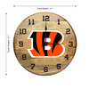 Cincinnati Bengals 21" Oak Barrel Clock