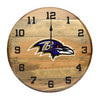 630-1025, Baltimore, Ravens, BAL, 720801904184, Oak, Barrel, Clock, Kentucky, oak charred, whiskey, top, NFL