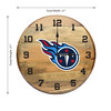 Tennessee Titans  21" Oak Barrel Clock