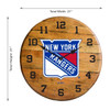 630-4006, New, York, Rangers, NYR, 720801956855, Oak, Barrel, Clock, Kentucky oak