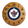 630-4007, Winnipeg, Jets, 720801956862, Oak, Barrel, Clock, Kentucky oak