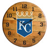 630-2016, Kansas, City, Royals, KC, 720801909509, Oak, Barrel, Clock, Kentucky oak