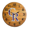 630-2023, Colorado, Rockies, 720801909578, Oak, Barrel, Clock, Kentucky oak