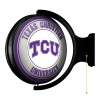 TCU, Horned, Frogs, Original, Round, Rotating, Lighted, Wall, Sign, LED, Fan, Brand, 687181910641
