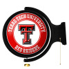 Texas, Tech, Red, Raiders, Original, Round, Rotating, Lighted, Wall, Sign, LED, Fan, Brand, 689481030821
