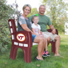 388-3050, Va, Virginia, Tech, Hokies, 4', 48", Park, Bench, Resin, Outdoor, FREE SHIPPING, NCAA, Imperial, 720801883502