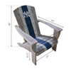 New York, NY, NYY, Yankees, 611-6001, Folding, Wood, Adirondack, Chair, Imperial, MLB, 720801116013